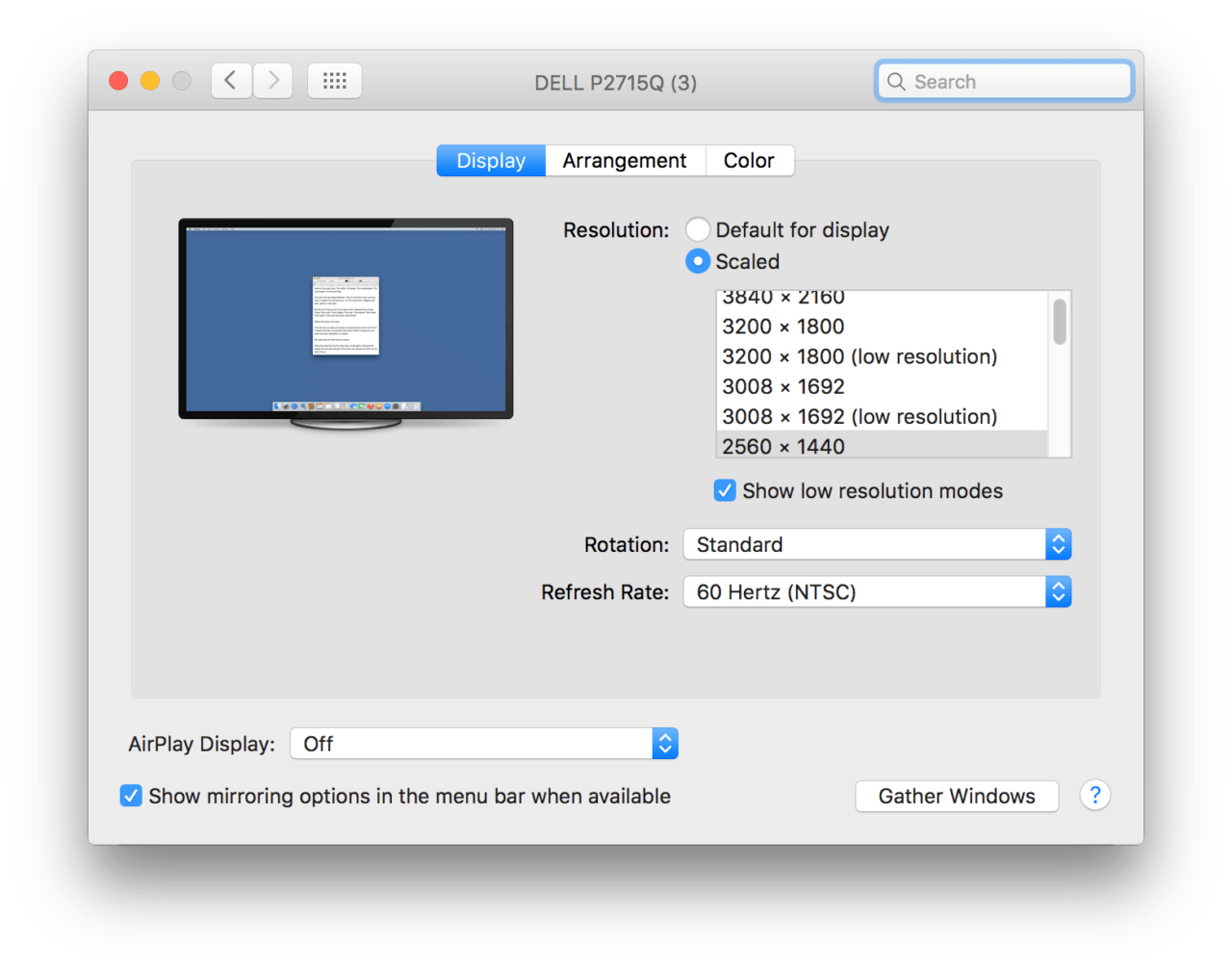 custom resolution mac
